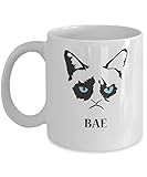 N\A BAE-Grumpy Cat Mug-Grumpy Cat Kaffeetasse-Grumpy Cat Merchandise-Ceramic Coffee White Mug -Personalisiertes Geschenk für Geburtstag, Weihnachten und Neujahr-Grumpy Cat Art-Grumpy Cat No Mug
