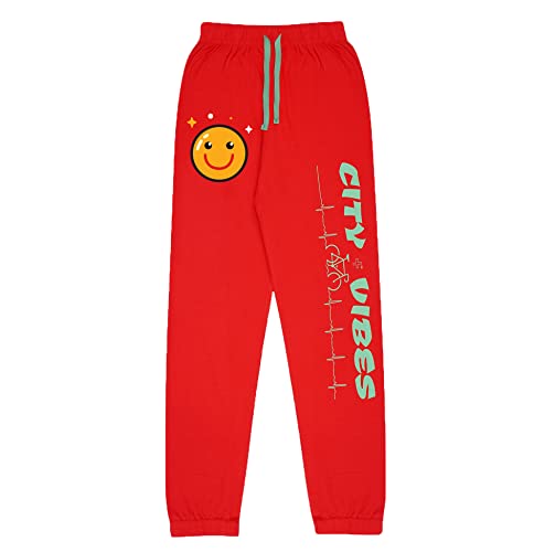 Image of KYDA Kids Boy's Regular Fit Mid Rise Cotton Track Pant