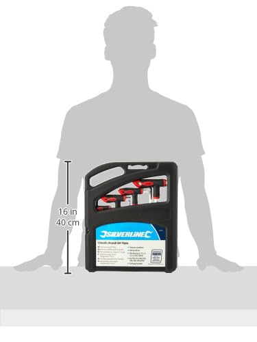 Silverline 250028 - Set brugole, con testina