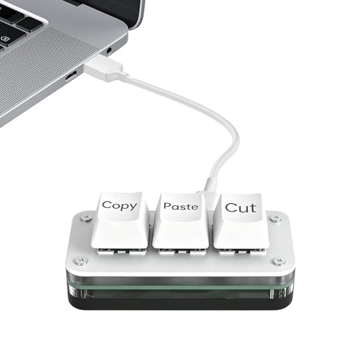 Teclado de 3 teclas mecánicas ergonómico para simplificar tus tareas de oficina y diseño diario