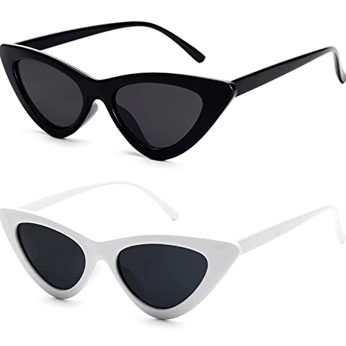 Image of IFLASH Cat Eye Rectangular Sunglasses for Women Pack of 2