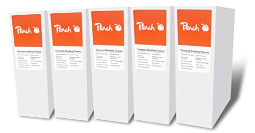 Chemises pour reliure thermique Peach PBT406-03P A4 blanches transparentes 30 pages lot 500