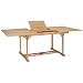 Produktbild vidaXL Teak Massiv Gartentisch Ausziehbar Balkontisch Gartenmöbel Holztisch