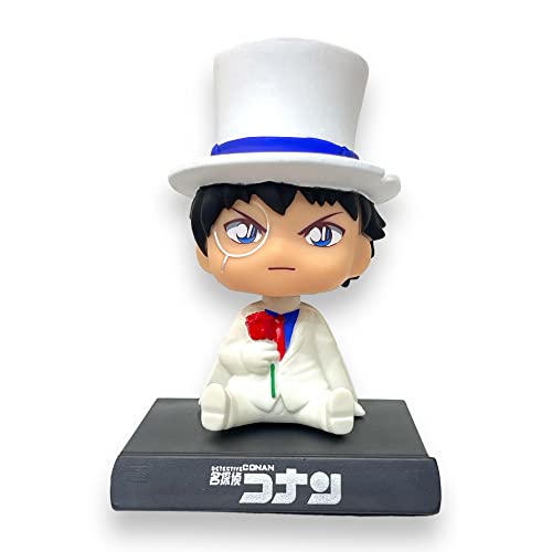 Image of AUGEN Super Hero Detective Conan Case Closed Action Figure Limited Edition Bobblehead with Mobile Holder for Car Dashboard, Office Desk & Study Table (Pack of 1)