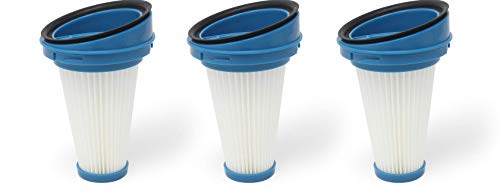 3-Pack Replacement Vacuum Dust Bin Filters for Black and Decker SVF11 Fits 2-in-1 Cordless Lithium Stick Vacuums HSV320J HSV420J HSV520J HSV320J32 HSV420J42 HSV520J01 SVA420B SVA520B