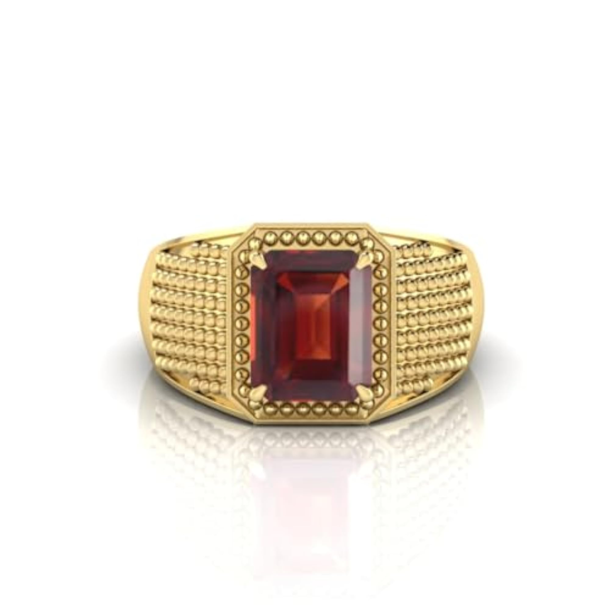 5.25 Ratti Gomed Adjustable Ring, Lab Certified Hessonite