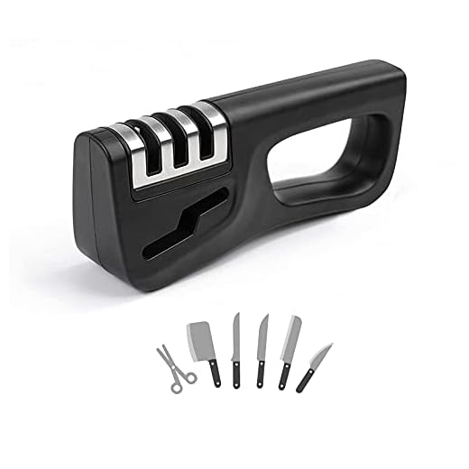 Knife Sharpeners 4 In 1 Kitchen Knife Sharpener with Whetstone Sharpening Pairing, Fillet, Boning, Cleaver and Kitchen Knife Gadgets Suitable for Kitchen, Camping and Household Use