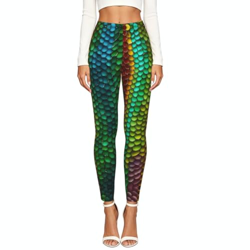 Leggings de compresión elásticos mallas con estampado mágico leggings suaves 2