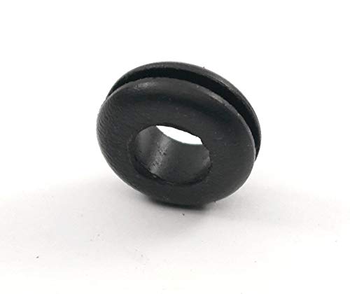 Rubber Grommet Fits 1/2" Hole In 1/16" Thick Panel - 5/16" Center Hole - Sbr Rubber Grommet - Protects Wires And Tubing - Dampens Vibration (6) #TOP3