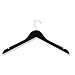 Honey-Can-Do Wood Shirt Hangers, Black, 10-Pack