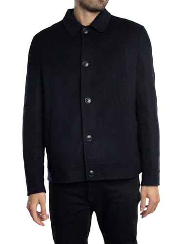 Ted Baker Men's Sharpow Wool Collared Jacket, Navy