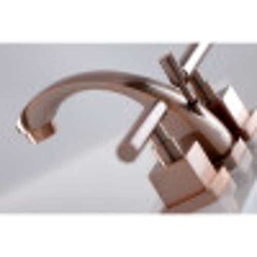 Robinet de toilettes en laiton moderne double commande aux finitions géométriques - 8
