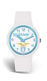  Armbanduhr Silikon Weiß – Lowell – Offizielle SS LAZIO – 34 mm – Uhr mit Behälter