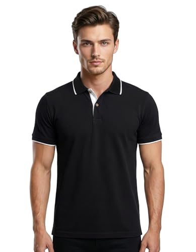 Image of Scott International Cotton Polo T Shirt | Collar Tshirts | Half Sleeves Plain T Shirt | T-Shirt |Tshirt for Men Stylish | Men's Tshirt