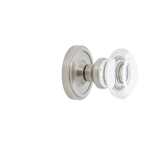 Image of Nostalgic Warehouse Classic Rosette Round Clear Crystal Door Knob