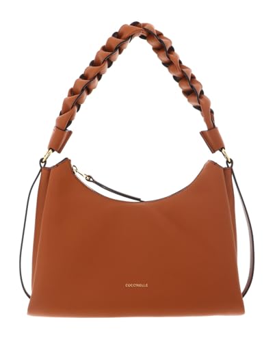 Sac à épaule Boheme Grana Coccinelle marron cuir grand format femme