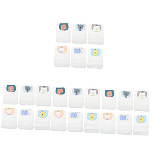 Kisangel 24 Piezas Toalla Infantil Tema Niño Tela Dibujos Animados Niños Bebé Toallitas Húmedas De Cuatro Capas Toallas Absorbentes De Algodón Sudor Espalda para Almohadilla Exterior