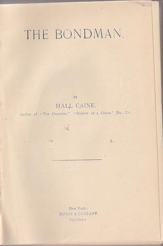 THE BONDMAN B00H00TCFW Book Cover