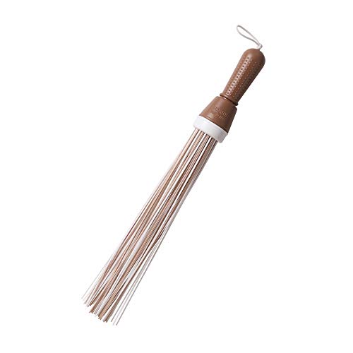 Image of Classy Touch Plastic Broom for Bathroom Cleaning & Home Floor Cleaning| Hard Bristle Broom for Scrubbing in Bathroom|(Size 52 cm, Color Brown) 60 Plastic Sticks