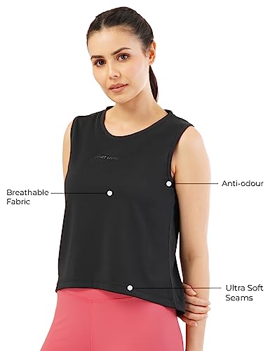 Image of PUMP'D Athleisure Women's Sleeveless Tank Top -Lightweight, Anti-Odor, UV Protect, Dry Tech, Ultra Soft Seams