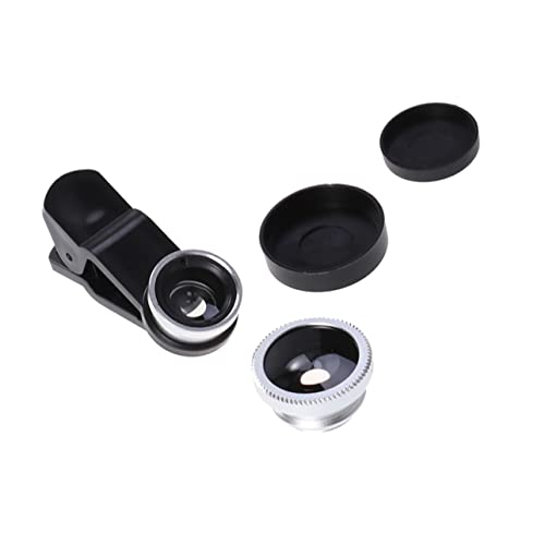 Angoily 3 1 Wide Angle Lens for Cellphone External Camera Phone Telephoto Lens Fisheye Mirror Macro Lens for Phone Mobile Phone Macro Lens Phone Charms Cell Phone Camera Lens Set Triple