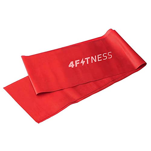 4Fitness Conjunto de faixas elásticas para exercícios de recuperação, fisioterapia, yoga, pilates, r