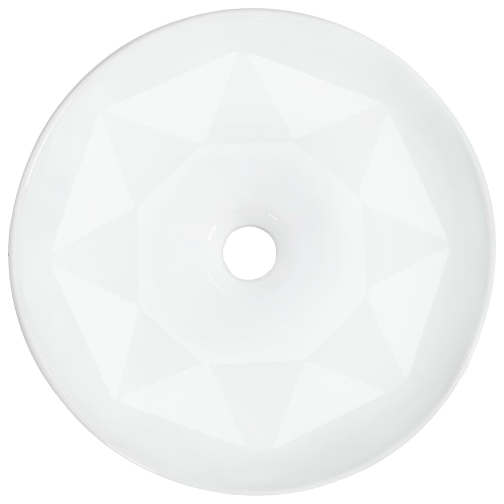 vidaXL Lavandino 36x14 cm in Ceramica Bianco