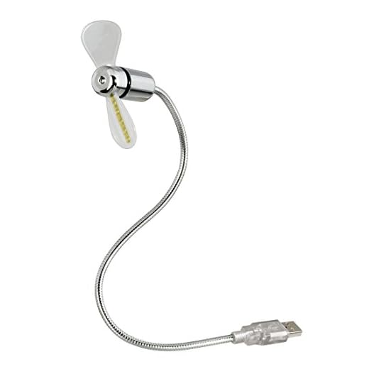 Hama USB-Ventilator mit Zeitanzeige: Modern, Silber, Klein, 3 rpm, 3 Stufen, LED-Zeitanzeige mit Zeit speicherung