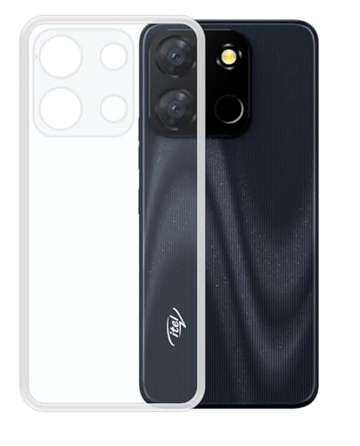 Image of COVERBLACK Rubber Silicone Back Cover for Itel A60 / A60s - Transparent