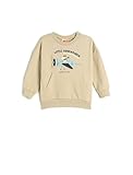 Koton Babyboy Sweatshirt Printed Long Sleeve Crew Neck Brushed Interior Cotton