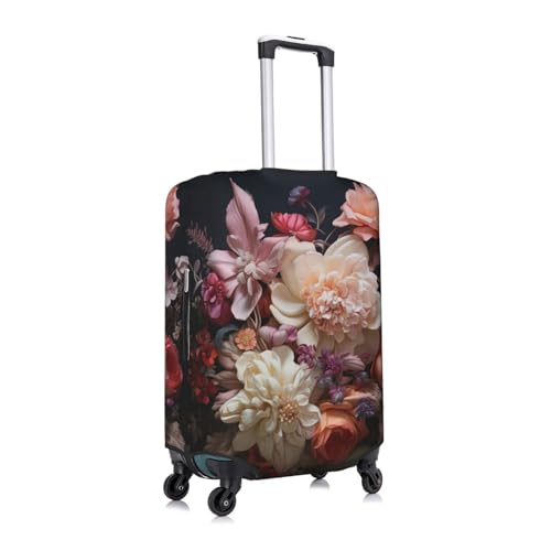 Beautiful Flowers 1 Tsa Approved Luggage Cover For 18-32 Inch Suitcases Scratch-Resistant Stretch Luggage Cover3