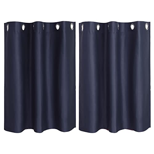 PiccoCasa Blackout Curtains 2 Panels Grommet