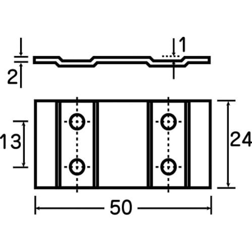 Image of TRUSCO AFK-9 Reinforced Hardware for Aluminum Frames, Connected Type, Aluminum Frame