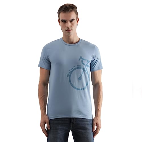 Image of Lee Men's Graphic Print Crew Neck Slim Fit T-Shirt