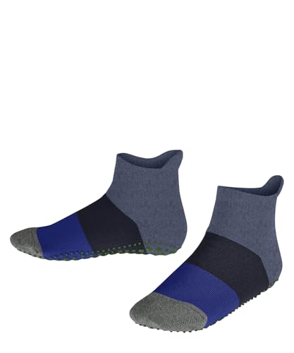 FALKE Unisex-Child Stopper Socks Colour Block K Hp Cotton Nubs on the sole 1 pair, Blue Blau Melange 6667, 27/30 EU, Blue Blau Melange 6667, 27/30 EU