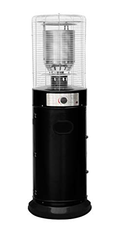 Freestanding Bullet Style Outdoor Gas Patio Heater 5-11kW Powder Coated Steel Casing - Stainless...