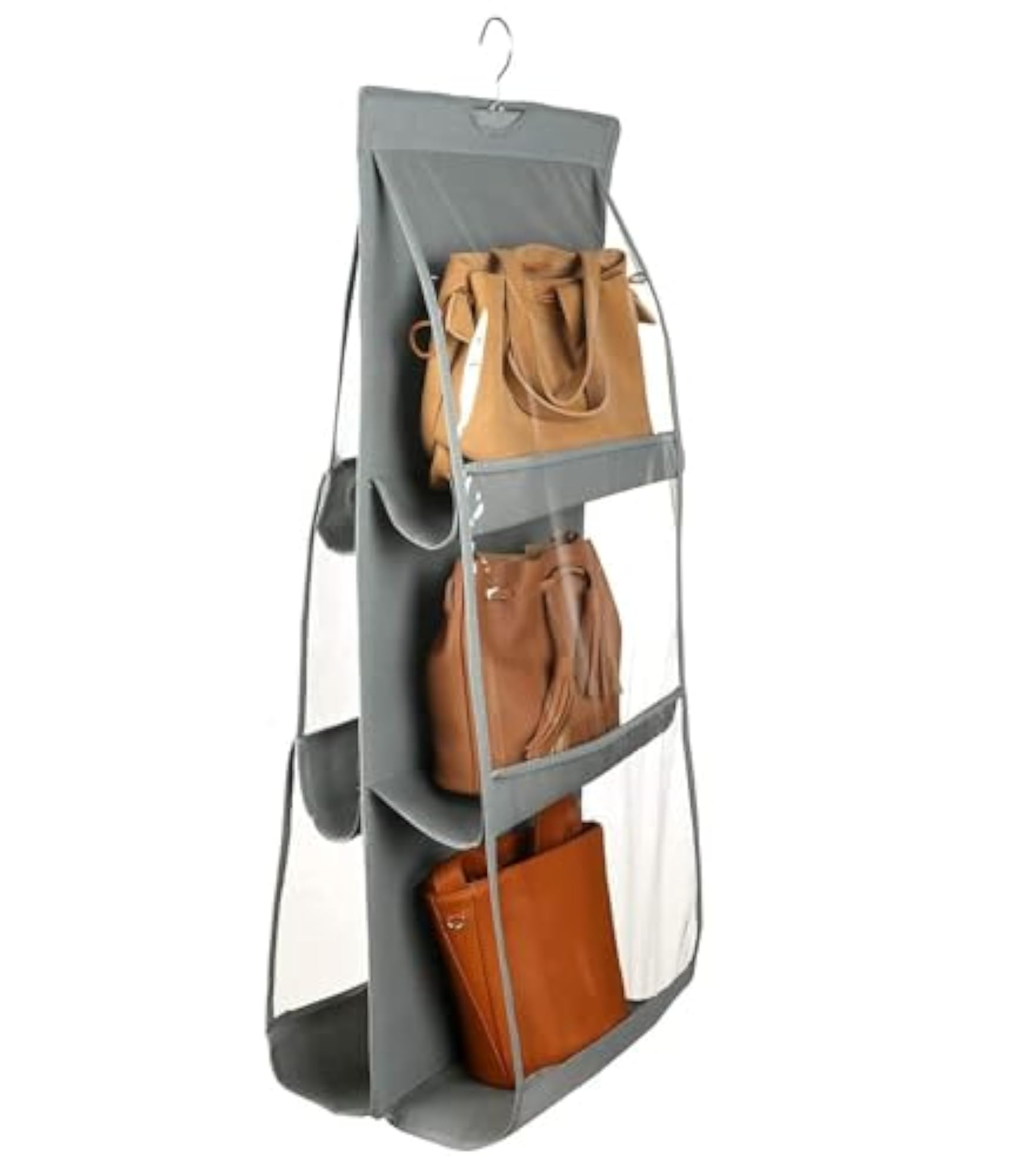 Dust Proof Hanging Handbag Organizer with 6 Compartments