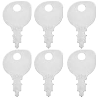 Kisangel Rasenmäher Zündschlüssel 430-009 & 420729: 6-Stück Set Eisen Schlüsselanhänger Traktor Maschinen Starterschlüssel Landwirtschaftliche Geräte