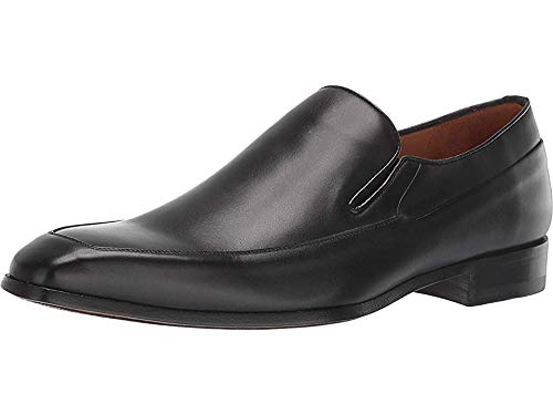 Mezlan Tula - Mens Luxury Dress Slip Ons - Lightweight Venetian Dress Slip-On - Smooth European Calfskin Loafer - Handcrafted In Spain - Medium Width (12, Black) #TOP12