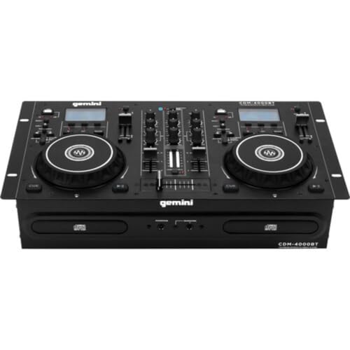 Gemini CDM-4000BT Dual CD/USB Media Player with Bluetooth Bundle with Polsen HPC-A30 Closed-Back Studio Monitor Headphones and XLR-XLR Cable - Thumbnail 4
