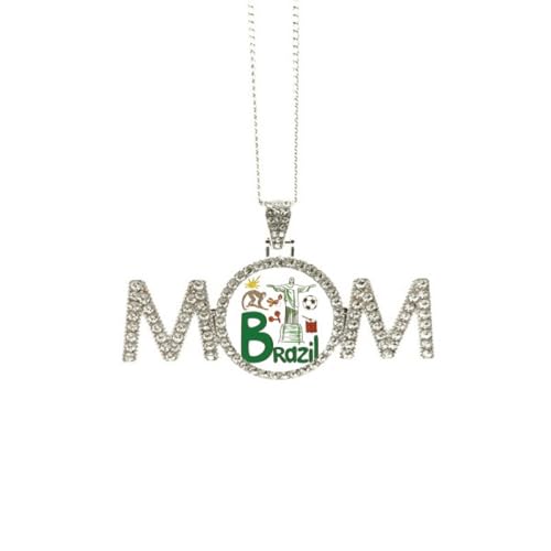 Collier symbole national du Brésil pendentif monument cadeau fête des mères taille M
