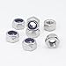 Kuprowin M8 x 1.25mm Lock Nuts,304 Stainless M8 Nylon Insert Locknuts for Bolts, m8 Nylock Nuts 50pcs