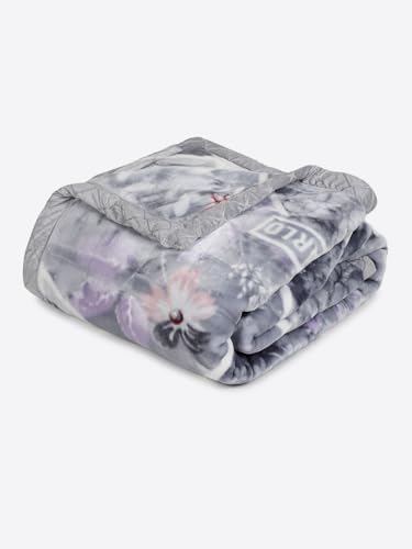Image of Monte Carlo Double Bed Heavy Winter Blanket Moon Valley Plus 2 Ply Box Pack 870 GSM | 4.5 KG, (240x220 CM), Cool Grey