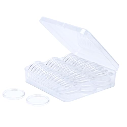 NatSumeBisics 50 Expansion Discs Notebooks Planner Disc, Clear DiscBound Discs with Box Holder 1.5