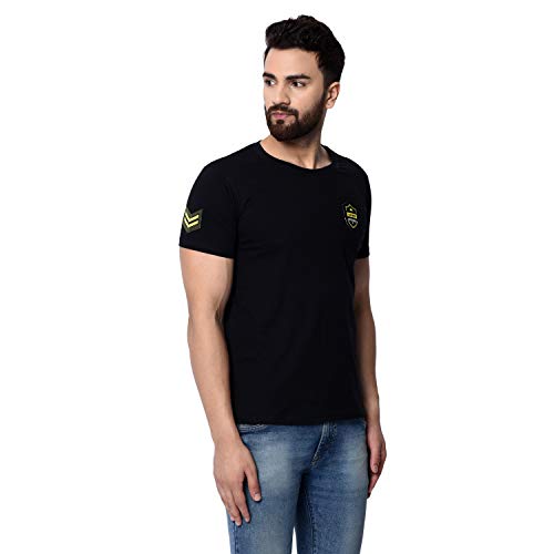 Image of London Hills T Shirt for Men Round Neck | Mens T-Shirts | Tshirt Shirts Men | Tshirt for Man | T Shirt for Mens | Cotton Blend Solid Half Sleeve Regular Fit Casual Tee