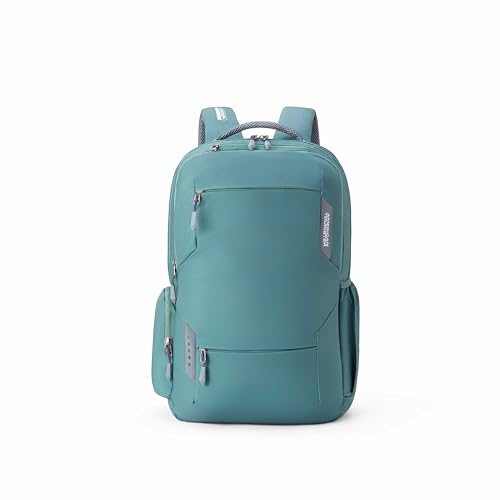 Image of American Tourister Brett 4.0 | 31 Ltrs | 3 Compartments | Bottle Pocket | Ergonomic Padded Back Panel & Shoulder Straps | Laptop Backpack | 1 Year International Warranty | Fern Green