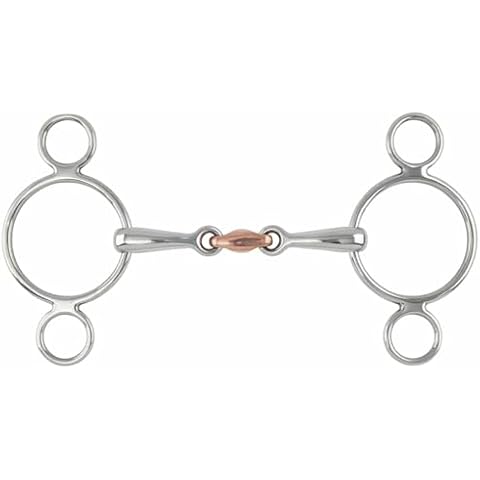 Shires Equestrian Two Ring Copper Gag Bit Cover