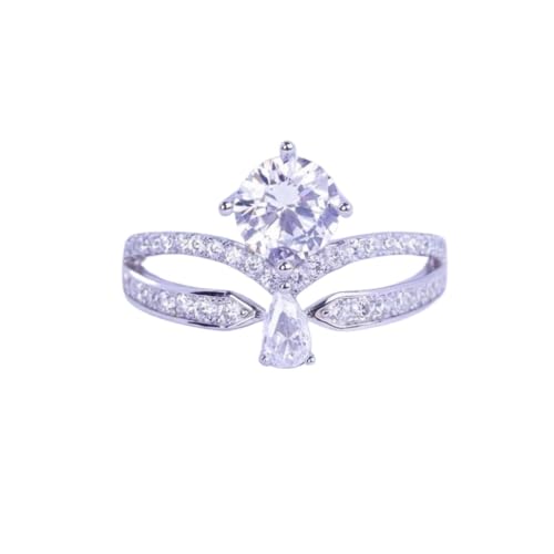 Anillo de plata de ley 925 con montura de corona de 6,5mm para diseño