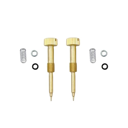2 Set Pro Carb Rebuild Kit Carburetor Air Fuel Mixture Screw Idle Adjustment Compatible with CV CV40 CVK CVK40 CVK36 CVK34 Harley Big Twin 1990-1999 Twin