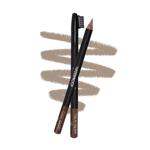 Sorme Cosmetics Waterproof Eyebrow Pencil (True Taupe) | Natural Defining Brow Liner with Brush | Smudge-Proof & Waterproof Eyebrow Makeup | Nourishing Eye Brow Pencil for All Skin Types